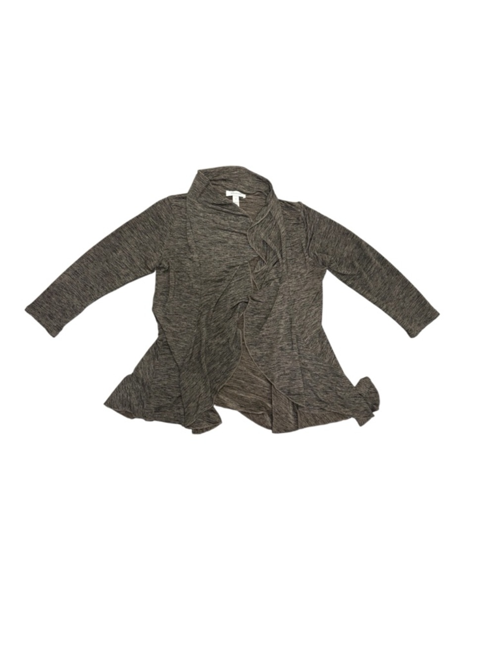 ✨ Dressbarn grey
ruffle top with 3/4 sleeves. Size S✨